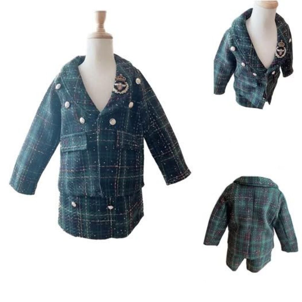 Girl Outfit 2 PCS Coordinates Blazer and Skort